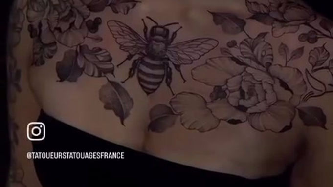 Tatoueur Nogent-le-Rotrou 28 . Le dalhiia Noir